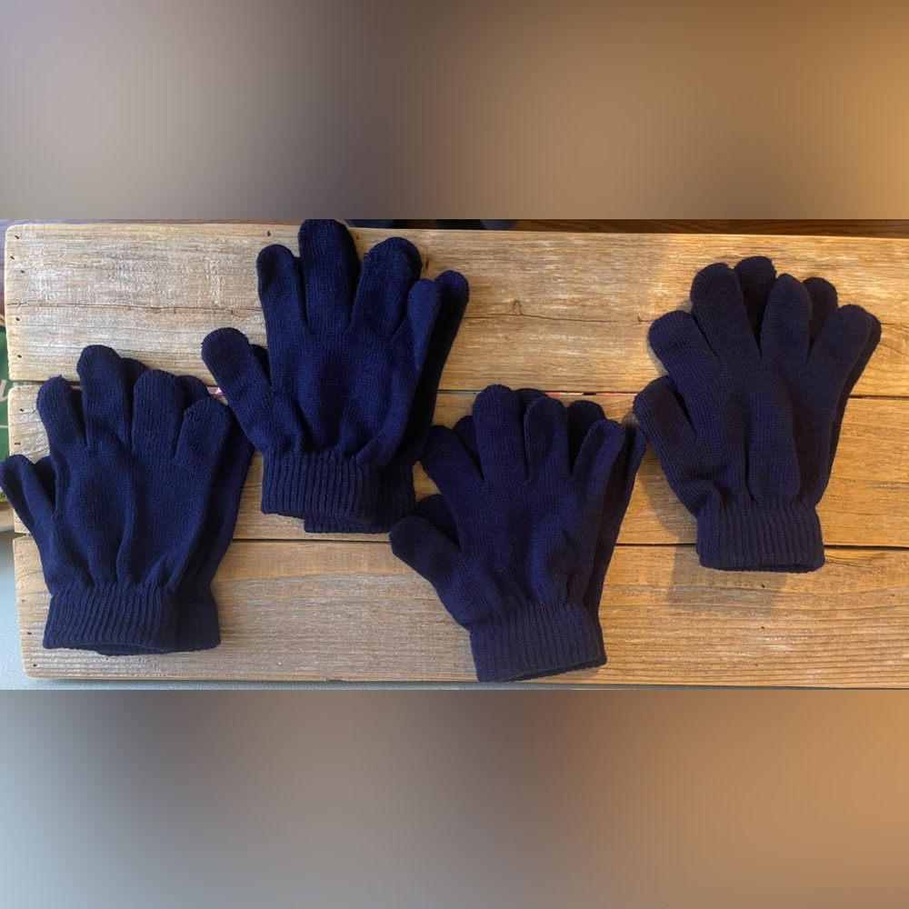 Kids Winter Gloves / Navy Blue